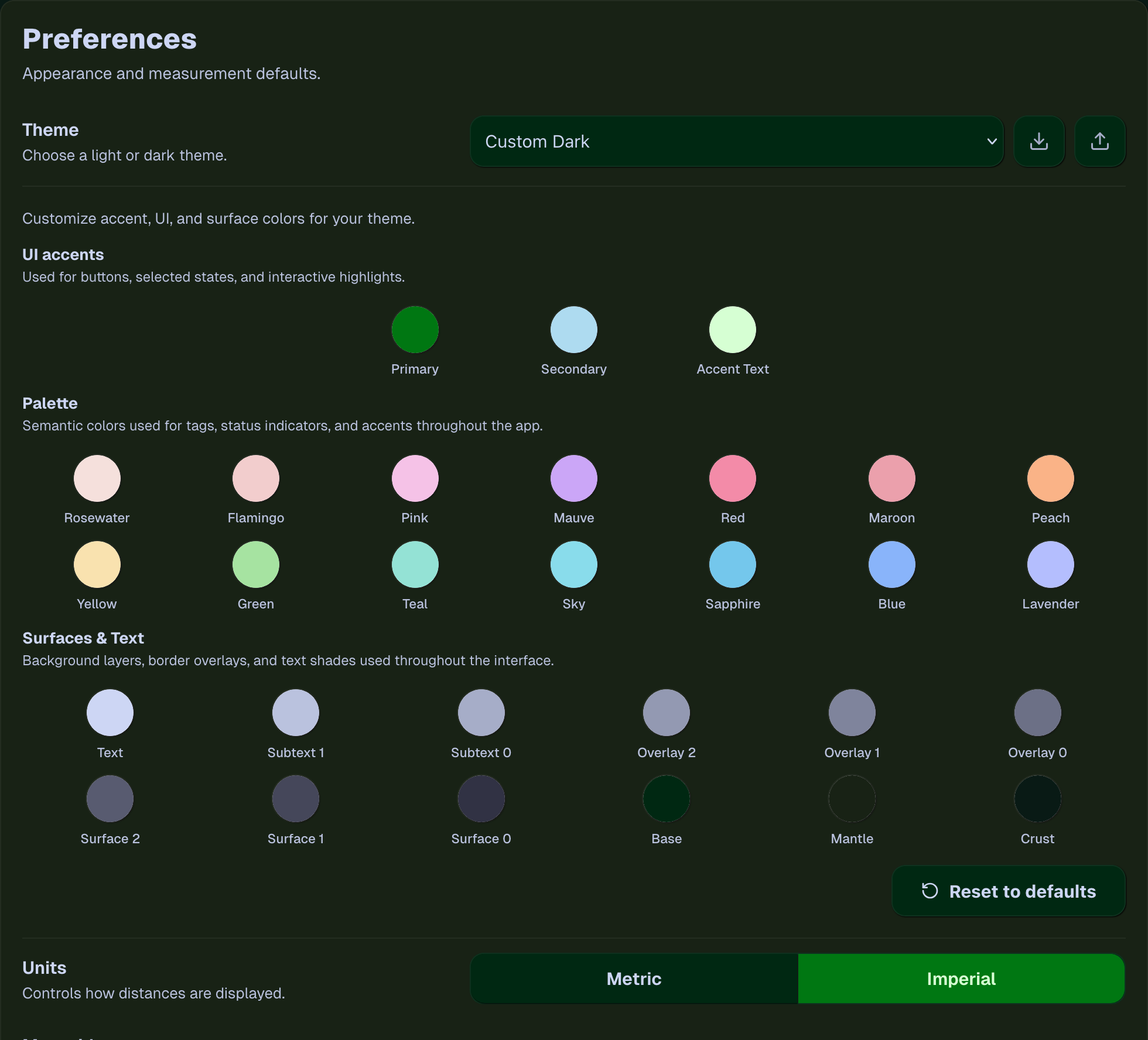 Screenshot of Custom Theme Creator